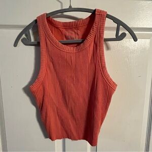 Aerie Vibrant Orange Ribbed Tank Top